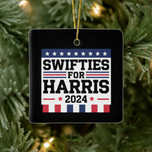 Swifties für Kamala Harris 2024 Wahlunterstützung  Keramikornament