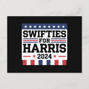 Swifties für Kamala Harris 2024 Wahlunterstützung  Postkarte