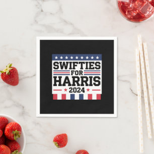 Swifties für Kamala Harris 2024 Wahlunterstützung Serviette