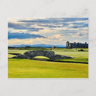 Swilcan Bridge - Old Course St Andrews Feiertagspostkarte