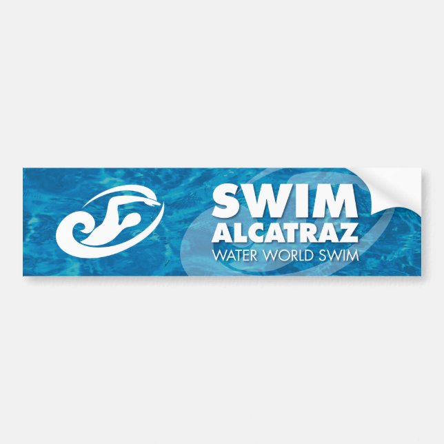 Swim alcatraz Autoaufkleber (Vorne)