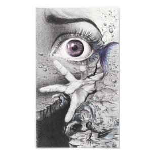 "Swim" Auge surreal zeichnender Fotodruck