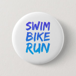 Swim Bike Lauf großartiges Design Button