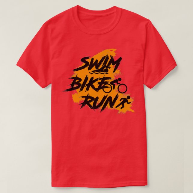 Swim Bike Run 28 T-Shirt (Design vorne)