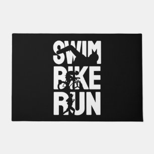 Swim Bike Run Fußmatte