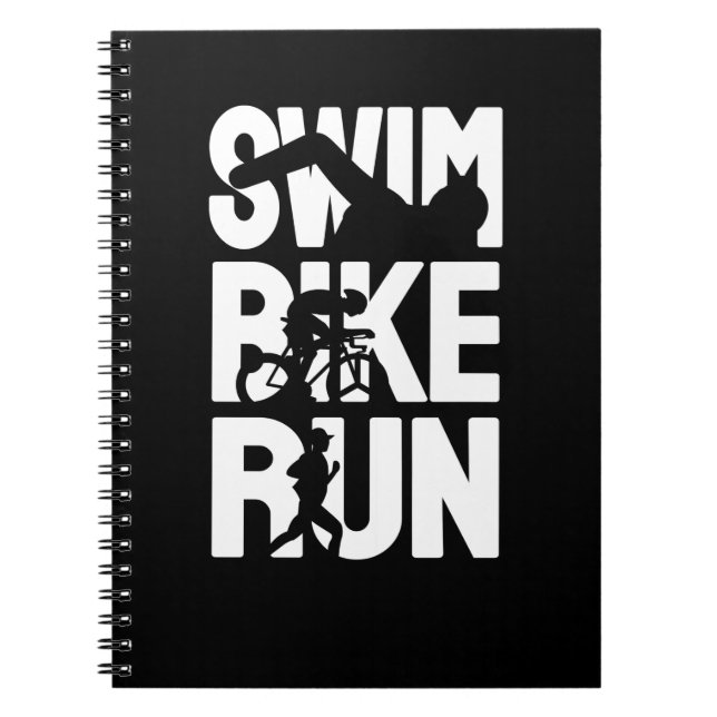 Swim Bike Run Notizblock (Vorderseite)