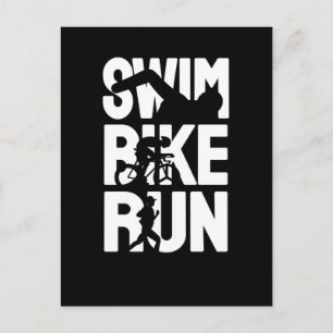 Swim Bike Run Postkarte