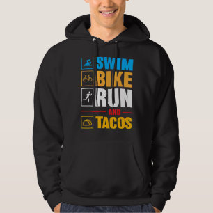 Swim Bike Run & Tacos Vatertag Hoodie