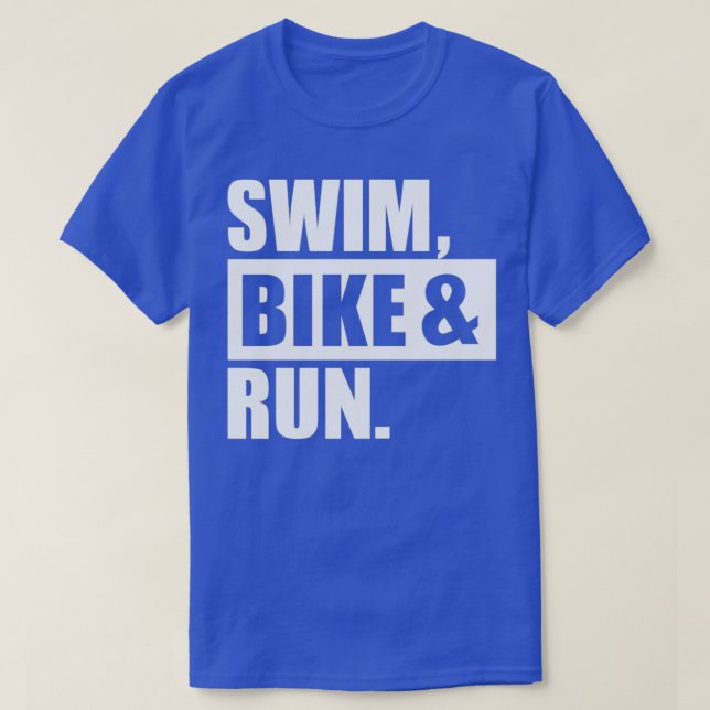 Swim Bike Run Triathlon 4 T-Shirt (Design vorne)