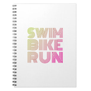 Swim Bike Run, Triathlon Notizblock