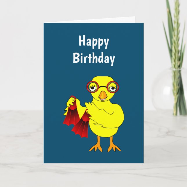 Swim Chick Karte (Vorderseite)