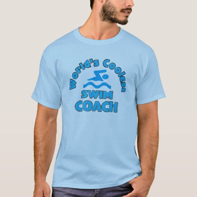 Swim-Coach-Teemaschine T-Shirt (Vorderseite)