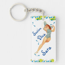 Swim Diva Foto Schlüsselanhänger