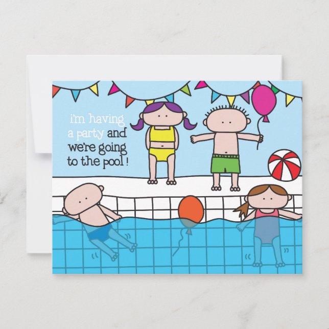 Swim - Einladung (Vorderseite)