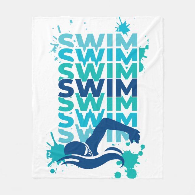 Swim Fleece Blanket (Vorderseite)