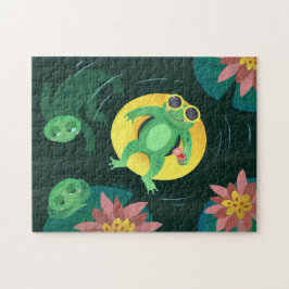 Swim Frog Gelbe Sonnenbrille Puzzle