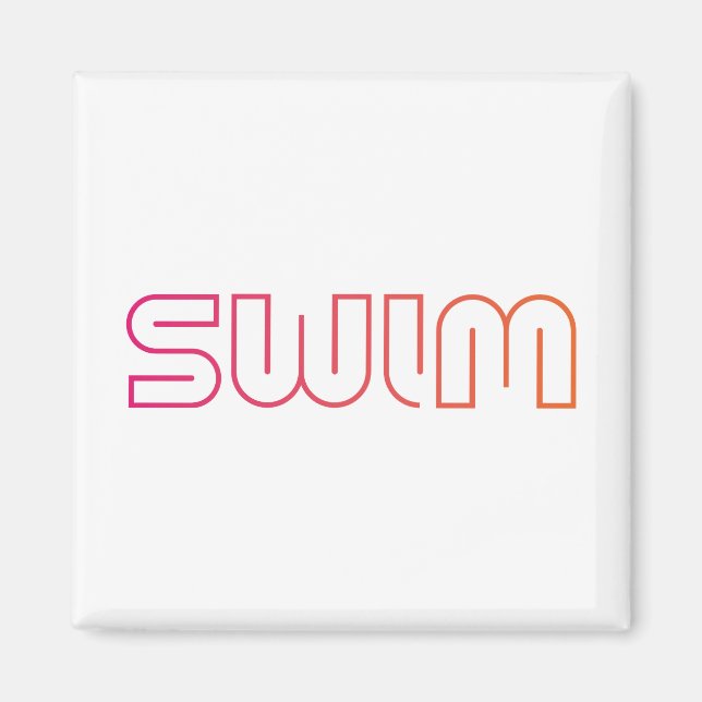 Swim-Fun-Design Magnet (Vorne)