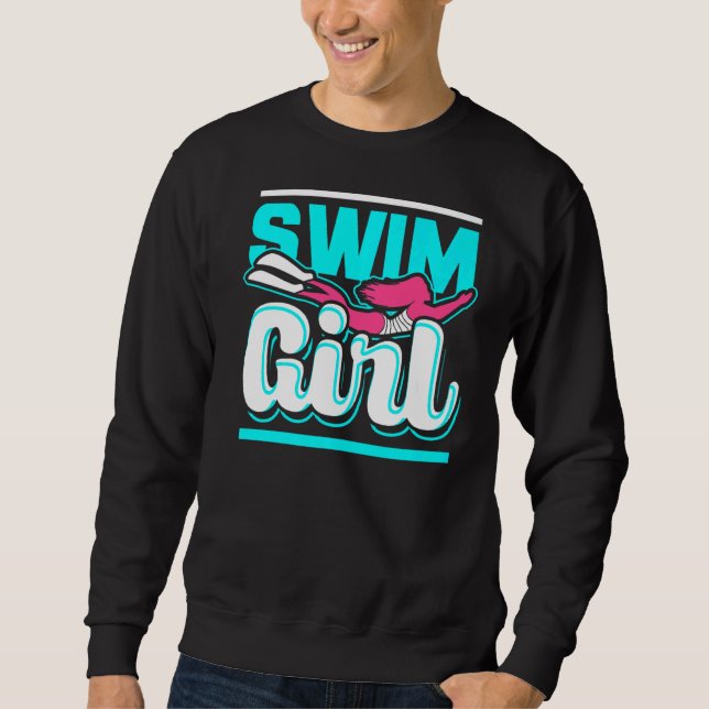 Swim Girl 2 Sweatshirt (Vorderseite)