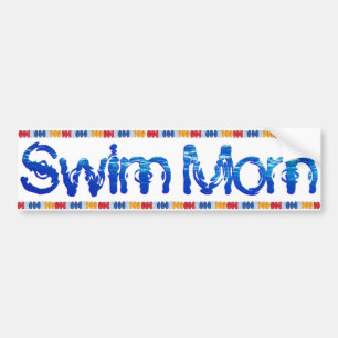 Swim-Mama-Autoaufkleber Autoaufkleber