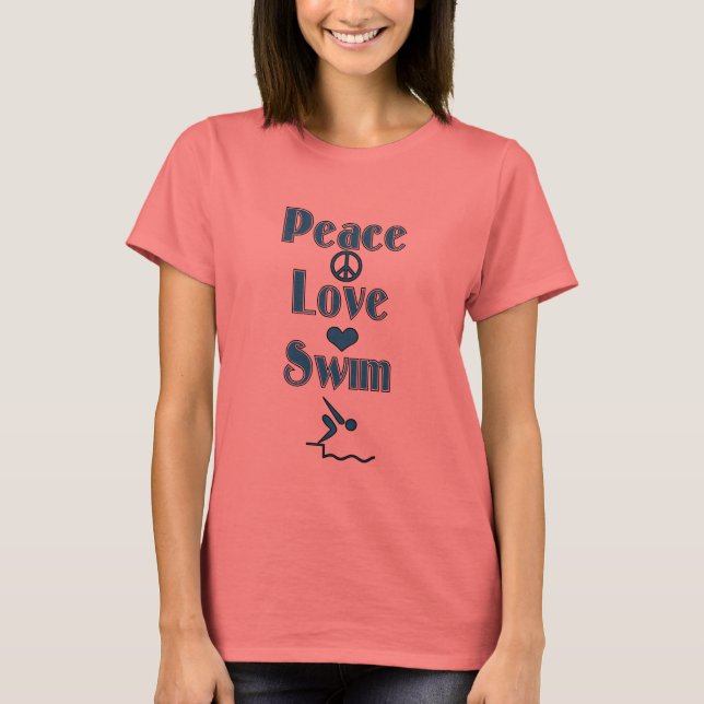 Swim Mama Personalisierter T - Shirt (Vorderseite)