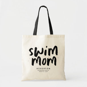 Swim Mama trendiger schwarzer Typ personalisierten Tragetasche