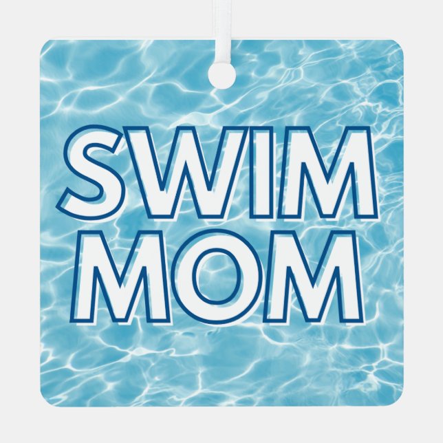 Swim Mom Christmas Ornament (Rückseite)