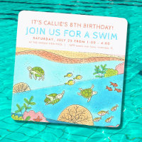 Swim Party Sea Turtles Sommer Geburtstag