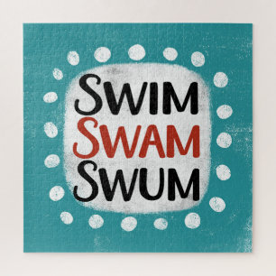 Swim Swam Swum Jigsaw Puzzle