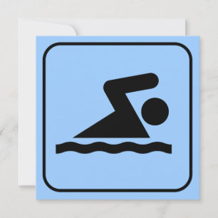 Swim-Symbol-Einladung Einladung