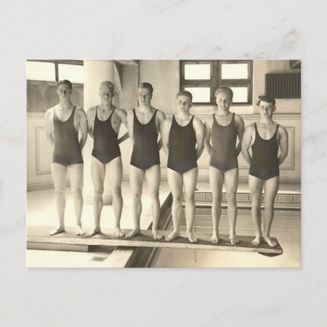 Swim-Team 1922 Postkarte (Vorderseite)