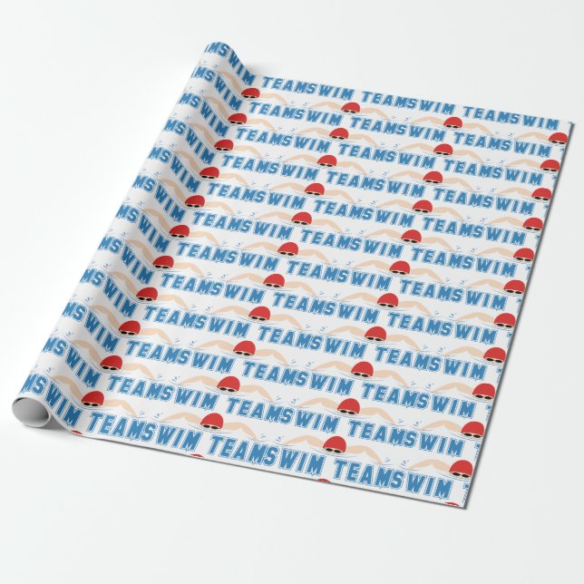 Swim-Team Geschenkpapier (Ungerollt)