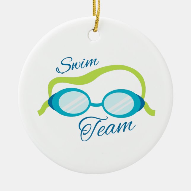 Swim Team Keramik Ornament (Vorne)