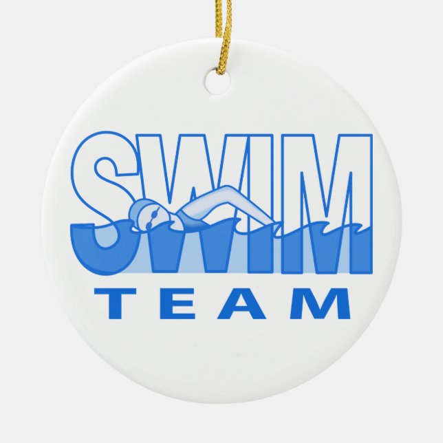 Swim Team Keramik Ornament (Vorne)