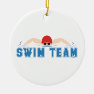 Swim Team Keramikornament