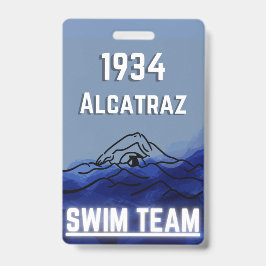 Swim Team Novelty Abzeichen Ausweis