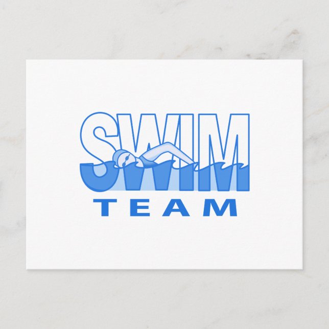 SWIM TEAM POSTKARTE (Vorderseite)