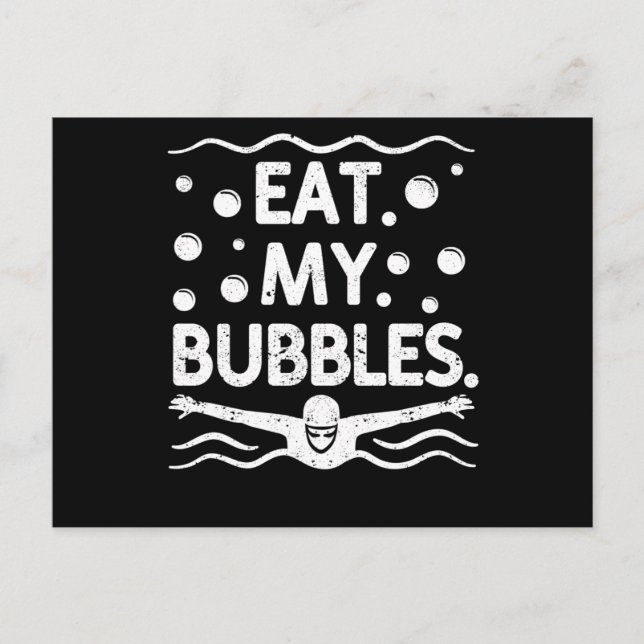 Swim team swimmer funny swimming lover postkarte (Vorderseite)