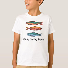 swime, smile, repeat, Tuna Kids T-Shirt