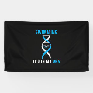 Swimmen in meiner DNA Funny SwimerSchwimmen Coole  Banner