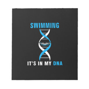 Swimmen in meiner DNA Funny SwimerSchwimmen Coole Notizblock
