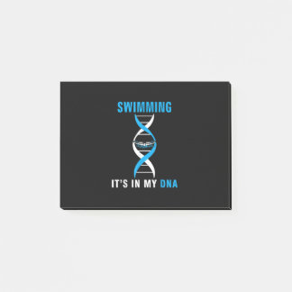 Swimmen in meiner DNA Funny SwimerSchwimmen Coole Post-it Klebezettel