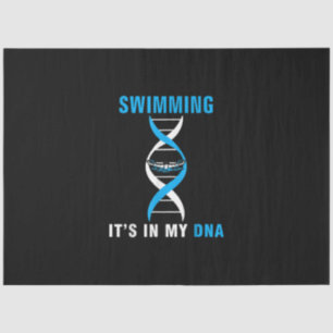 Swimmen in meiner DNA Funny SwimerSchwimmen Coole Seidenpapier