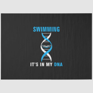 Swimmen in meiner DNA Funny SwimerSchwimmen Coole Seidenpapier