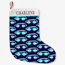 Swimmer Swimming Goggles Patterned Kleiner Weihnachtsstrumpf