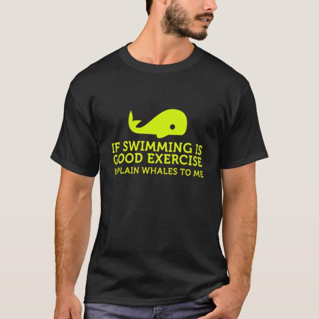 Swimming and Whales T-Shirt (Vorderseite)