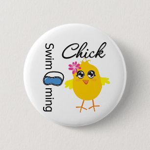 Swimming Chick Button