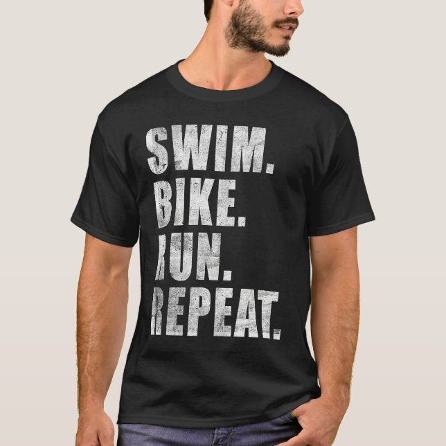 SWIMMING CYCLING RUNNING KONA 2023 TRIATHLETE MENS T-Shirt (Vorderseite)