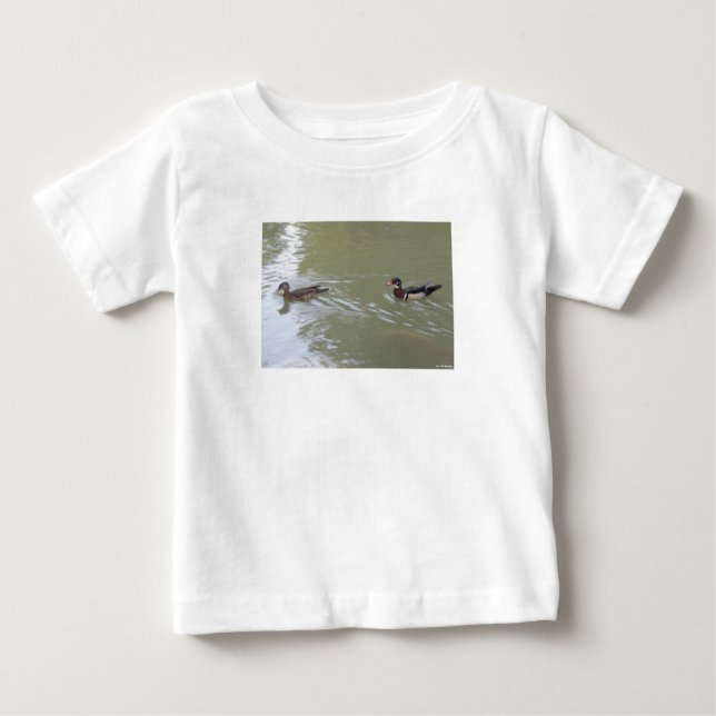Swimming Ducks Baby T-shirt (Vorderseite)