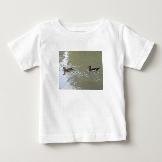 Swimming Ducks Baby T-shirt (Vorderseite)