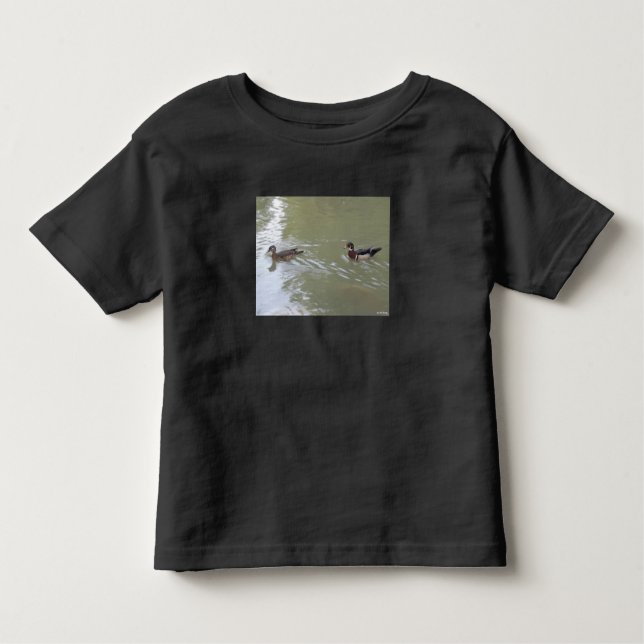 Swimming Ducks Kleinkind T-shirt (Vorderseite)